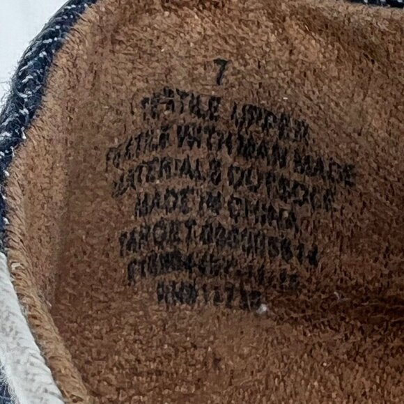 Merona Womens D Orsay Black White Stripe Pointed Toe Slip On Size 7 Flat Shoes - Picture 9 of 9